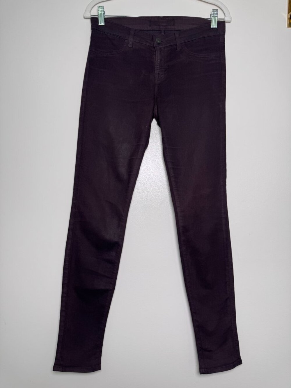 J Brand Purple Coated Skinny Jeans 29 NWOT